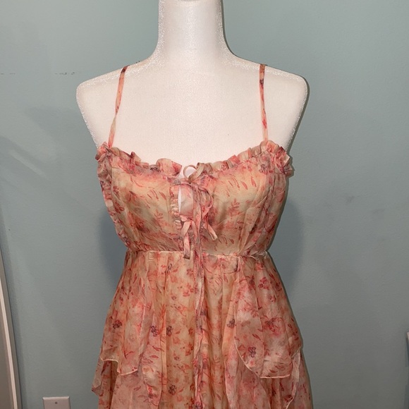 Chiffon Floral Dress - Picture 2 of 13
